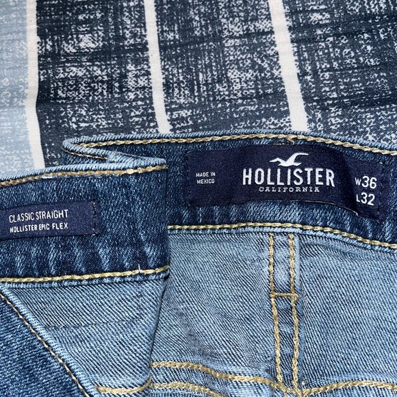 Dark Wash Slim Straight Jeans - Picture 3 of 3